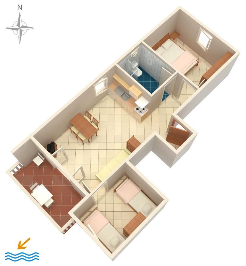 Apartments With A Parking Space Mandre, Pag - 6405 Kolan Exterior photo
